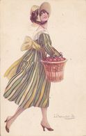 Cpa- Illustrateur S. Bompard - Femme élégante, Chapeau , Panier -edi ... N°971 1 - Bompard, S.