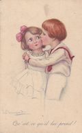 Cpa- Illustrateur S. Bompard -- Garcon Embrassant Une Jeune Fille -edi ... N°920 3 - Bompard, S.