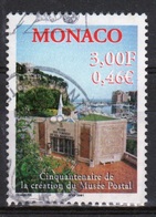 Monaco Single 3f Stamp From 2000 To Celebrate 50th Anniversary Of The Postal Museum. - Usati