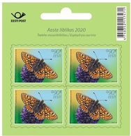 Estonia Estland Estonie 2020 (17) Butterfly Of The Year – Marsh Fritillary (booklet) - Estland