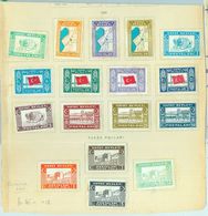 84204 - TURKEY Alexandrette - Postal History -  Michel 14-26 +  PORTO On PAPER  - Glued On Page! - 1934-39 Sandjak D'Alexandrette & Hatay