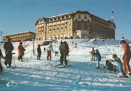 SUPERBAGNERES. - Ecole De Neige Et Remonte-pente Devant Le Grand Hôtel. - Carte RARE - Superbagneres