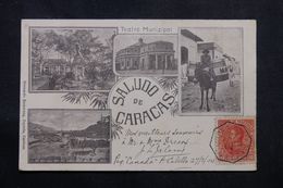 VENEZUELA - Carte Postale De Caracas Pour La France Par Paquebot " Canada " De Porto Cabello En 1904 - L 62744 - Venezuela