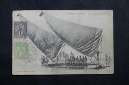 NOUVELLE CALEDONIE - Affranchissement Groupes 1ct +5ct De Nouméa Sur Carte Postale En 1905 Pour La France  - L 62748 - Covers & Documents