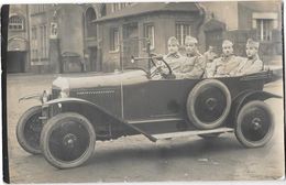 ESSEN (Allemagne) Carte Photo Militaires Français Dans Une Automobile Citroen (?) Gros Plan 1924 - Essen