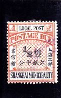 China 1893 Shanghai Local Post - Shanghai Municipality - Value 1/2 Ct, Used. - Oblitérés