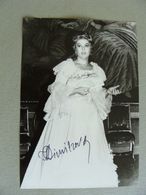 GHENA DIMITROVA OPERA SINGER AUTOGRAPHED PHOTO  FOTO  TEATRO Théâtre STAGIONE LIRICA OPERA - Theatre, Fancy Dresses & Costumes