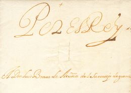 Sobre . 1625. (4 De Noviembre). Carta Real De Felipe IV De MADRID Al General Luis Bravo De Acuña (que En Ese Momento Est - Otros & Sin Clasificación