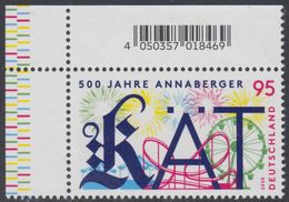 !a! GERMANY 2020 Mi. 3547 MNH SINGLE From Upper Left Corner - Fair "Annaberger Kät" - Neufs