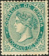 *100. 1868. 200 Mils Verde. Bien Centrado Y Color Intenso. MAGNIFICO. - Other & Unclassified