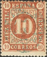 *94. 1868. 10 Mils Castaño. SALAMANCA. MAGNIFICO. Edifil 2014: 170 Euros - Sonstige & Ohne Zuordnung