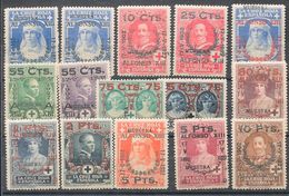 *373/86M, 387Ma. 1927. Serie Completa. Sobrecarga MUESTRA, En Negro A Excepción Del 10 Pts Que Como Es Habitual Está Imp - Sonstige & Ohne Zuordnung