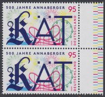 !a! GERMANY 2020 Mi. 3547 MNH Vert.PAIR W/ Right Margins - Fair "Annaberger Kät" - Unused Stamps