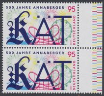 !a! GERMANY 2020 Mi. 3547 MNH Vert.PAIR W/ Right Margins - Fair "Annaberger Kät" - Ungebraucht