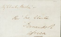 Sobre . 1844. LONDRES A PORT CLARENCE (actual MALABO) En La Isla De FERNANDO POO, Remitida Al Misionero John Clark Por S - Other & Unclassified