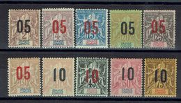 Grande Comore - N° 20/29 - Neufs X Traces De Charnières (N° 20 Et 24 Oblitérés) B/TB - - Unused Stamps