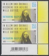 !a! GERMANY 2020 Mi. 3548 MNH Vert.PAIR From Lower Right Corner - Katharina Kasper, Founder Of Religious Congregation - Neufs