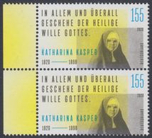 !a! GERMANY 2020 Mi. 3548 MNH Vert.PAIR W/ Left Margins - Katharina Kasper, Founder Of Religious Congregation - Unused Stamps
