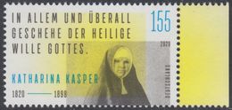 !a! GERMANY 2020 Mi. 3548 MNH SINGLE W/ Right Margin - Katharina Kasper, Founder Of Religious Congregation - Unused Stamps