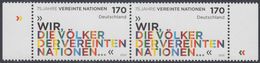 !a! GERMANY 2020 Mi. 3549 MNH Horiz.PAIR W/ Right & Left Margins (b) - 75 Years Of United Nations - Neufs