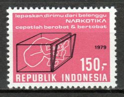 Indonesia, 1979, Fight Against Drug Abuse, MNH, Michel 943 - Indonésie