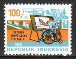 Indonesia, 1980, War Victims, Veterans, MNH, Michel 970 - Indonésie