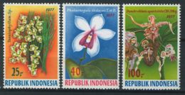 Indonesia, 1977, Orchids, Flowers, Flora, MNH, Michel 883-885 - Indonésie