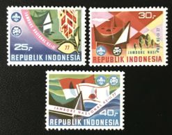 Indonesia, 1977, Scouting, Scouts, MNH, Michel 863-865 - Indonésie