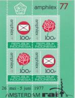 Indonesia, 1977, Amphilex Stamp Exhibition, MNH, Michel Block 23A - Indonésie