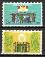 Indonesia, 1980, Army, Military, Armed Forces, MNH, Michel 986-987 - Indonésie