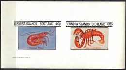 {B223} Crustaceans Lobster Shrimp Sheet Of 2 Imperf. MNH** LABEL Cinderella !! - Vignettes De Fantaisie