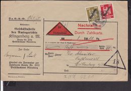 7 Briefe  Deutsches Reich Dienstmarken  1927 - 30 Mischfrankaturen - Lettres & Documents