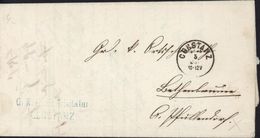 Cachet G. Kreisschulvisitatur Konstanz CAD Constanz 5 Ju 10/2V 1871 Franchise Feldpost ? - Lettres & Documents