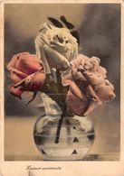 Heureux Anniversaire - Rose Vase  (10 X 15 Cm) - Sonstige & Ohne Zuordnung