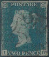 88540 - Great Brittain  -  STAMP - VICTORIA 2 Pence 1840  - FINE USED - Used Stamps