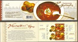 Ukraine 2005 MiNr. 721-722 Europa CEPT Gastronomy  Food  Cooking Borsch Vegetables Booklet  MNH ** 12,00 € - Food