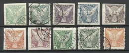 TSCHECHOSLOWAKEI Czechoslovakia 1918/20 Michel 13 - 18 & 189 - 191 O Newspaper Stamps Incl. Private Perforations - Timbres Pour Journaux