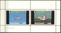 {B240} Aviation Helicopters Sheet Of 2 MNH** LABEL Cinderella !! - Vignettes De Fantaisie