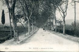 N°266 R -cpa Cuers -avenue De La Gare- - Cuers