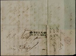 AUSTRIA  1840 LETTER PREPHILATELY SENT IN 26/7/1840 FROM WELS VF!! - ...-1850 Voorfilatelie