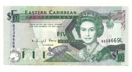 St. Lucia - 5 Dollars 1995    ++++++ - East Carribeans