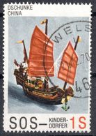 Junk CHINA Sailing Ship 1970 Wels Austria Children SOS City HINTERBRÜHL SOS-Kinderdorf Charity Cinderella Vignette Label - Timbres De Bienfaisance