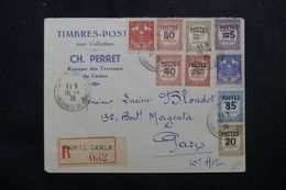 MONACO - Enveloppe Commerciale ( Négociant En Timbres ) En Recommandé Pour Paris En 1939, Affr. Plaisant - L 62792 - Cartas & Documentos