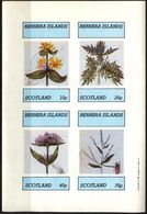 {B251} Plants Flowers II Sheet Of 4 Imperf. MNH** LABEL Cinderella !! - Vignettes De Fantaisie