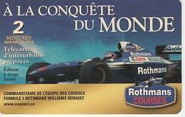 Canada - Grand Prix Formule 1 Rothmans Williams Renault (prépayé Tirage Limité) - Cars