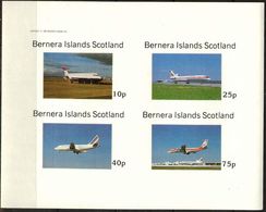 {B263} Aviation Airplanes V Sheet Of 4 Imperf. MNH** LABEL Cinderella !! - Fantasy Labels