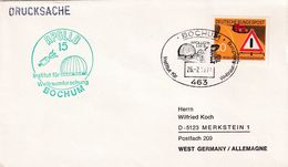 Germany 1971 Cover; Space Weltraum Espace: Apollo 15 Moon Landing;   Institiut For Scace Research Bochum; Observatory - Altri & Non Classificati