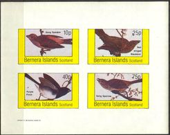 {B309} Birds XVI Sheet Of 4 Imperf. MNH** LABEL Cinderella !! - Fantasy Labels