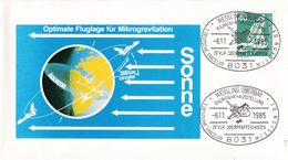 Germany 1985 Cover; Space Weltraum Espace: Space Shuttle; German Spacelab Mission D1; Mkicrogravitation - Andere & Zonder Classificatie