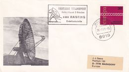 Germany 1985 Cover; Space Weltraum Espace: Telecommunications; Olympic Games Münich 1972; Earth Antenna Raisting - Sonstige & Ohne Zuordnung